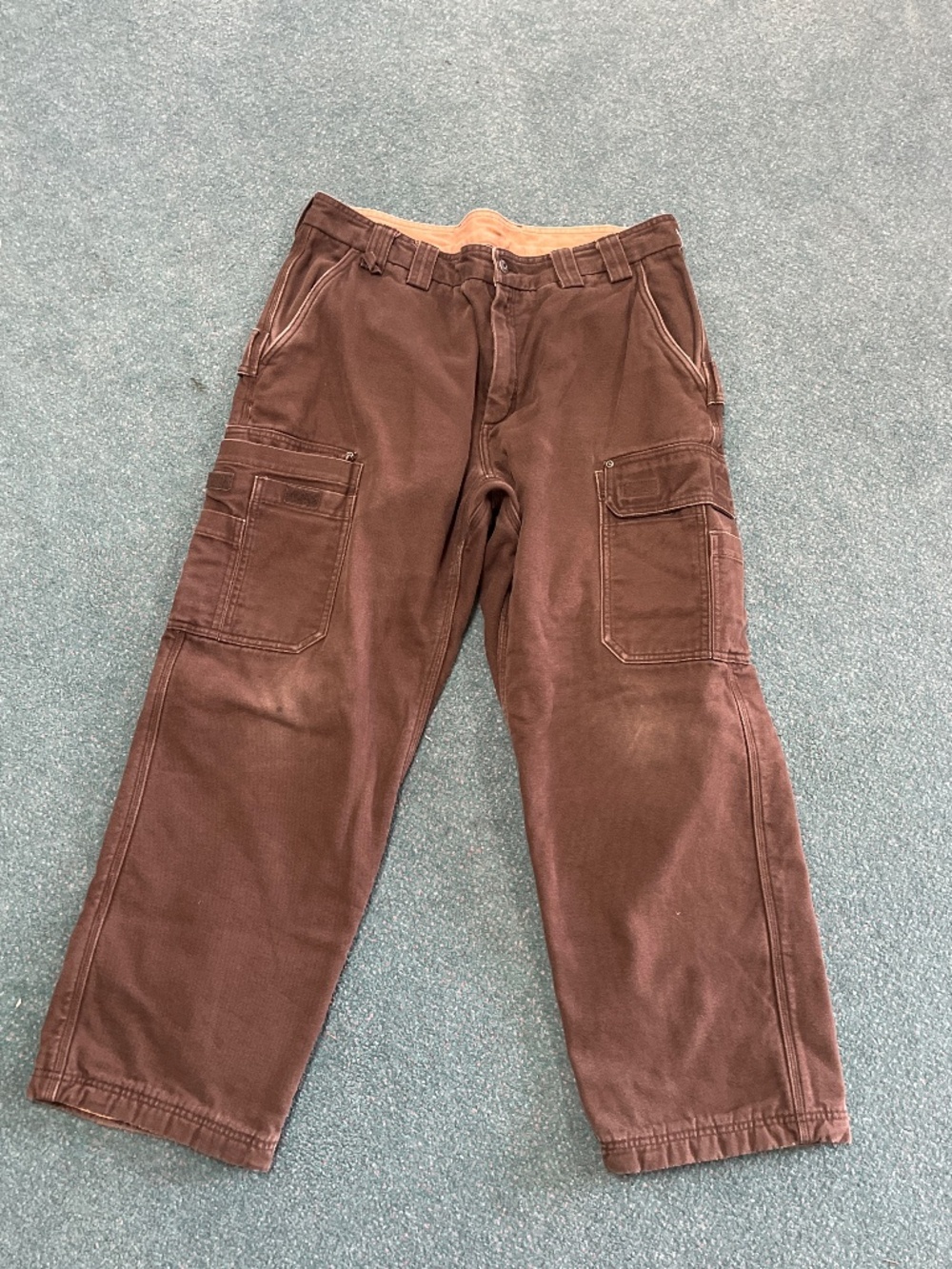 Duluth Trading Firehose fleece lined 38x30 cargo